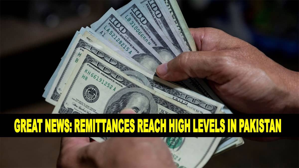 Great News: Remittances reach high levels in Pakistan