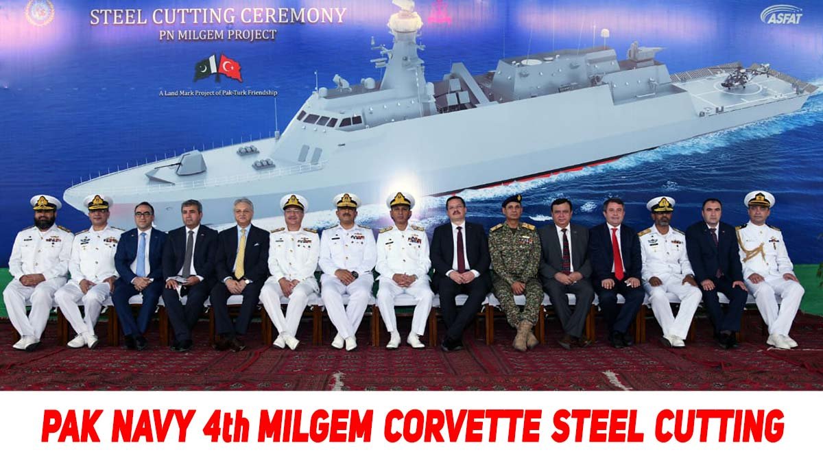 Pak Navy 4th Milgem Corvette Steel Cutting