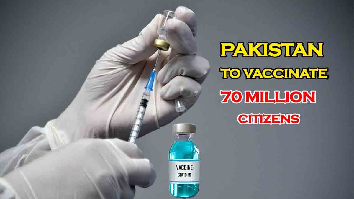 Pakistan aims to vaccinate 70 million citizens this year