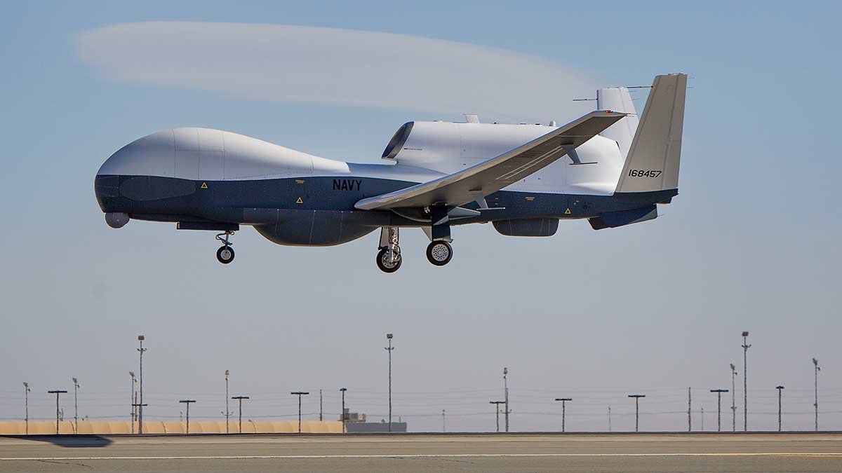 First flight of upgraded Us drone