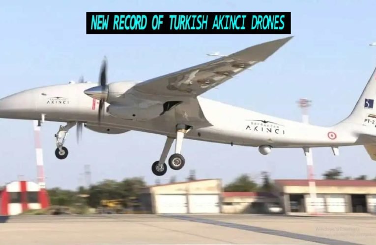 New record of Turkish Akinci drones